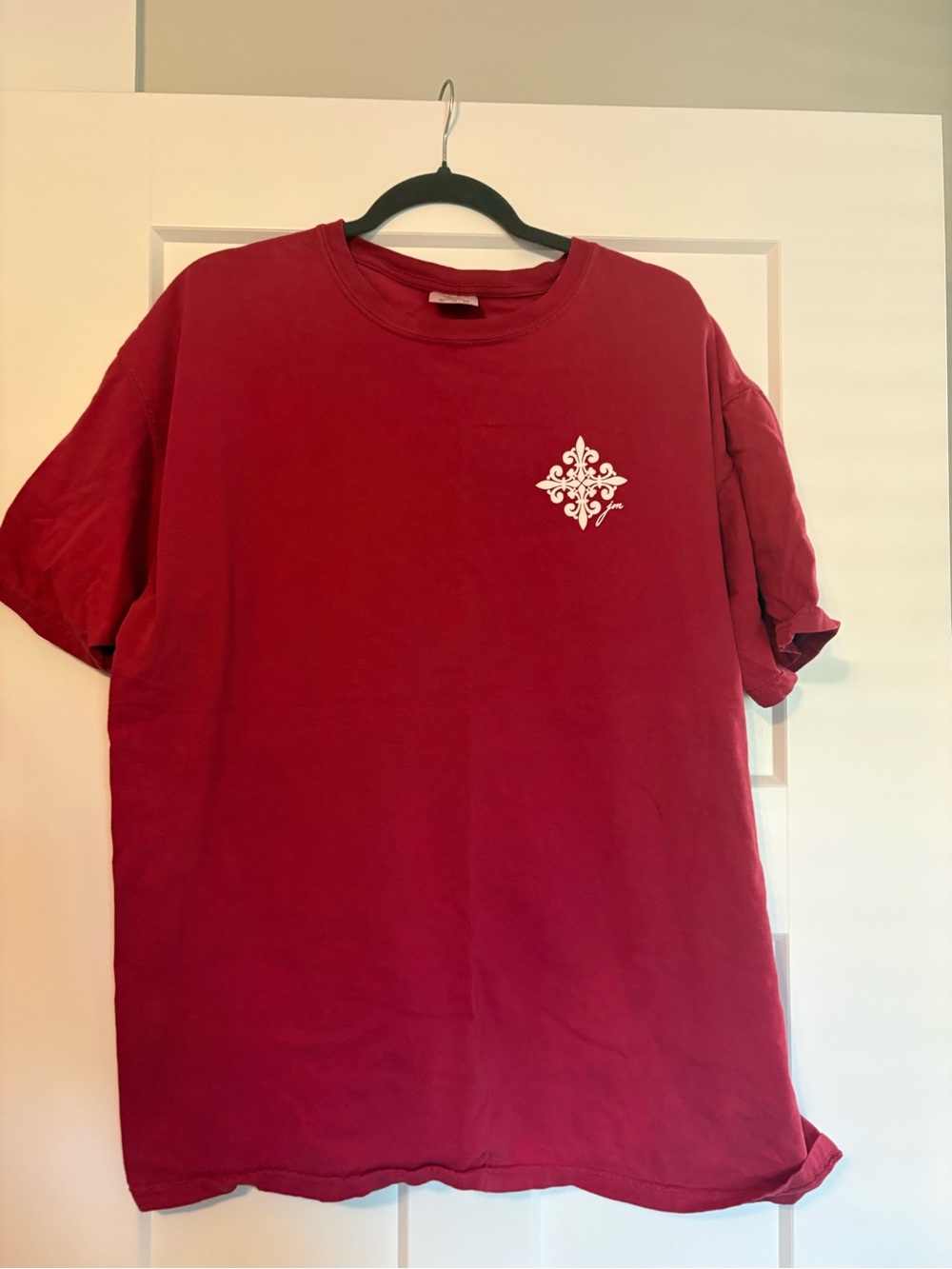 Comfort Colors Red Short-Sleeve Tee with Teacher on the back